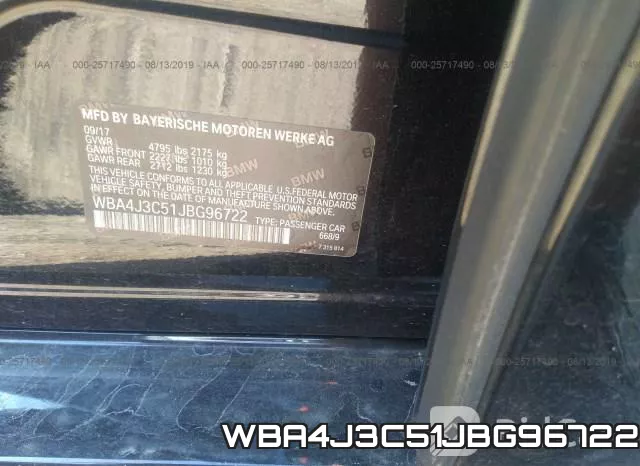 WBA4J3C51JBG96722 фото 10