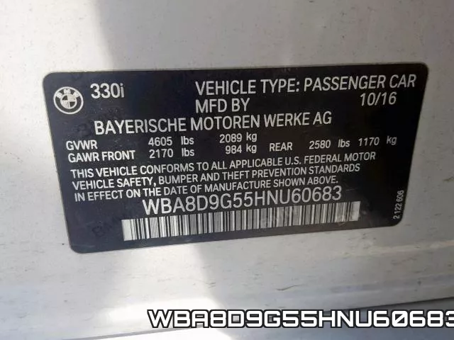 WBA8D9G55HNU60683 фото 2