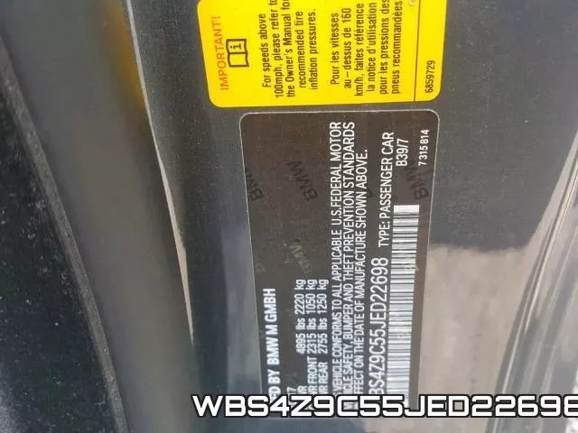 WBS4Z9C55JED22698 фото 2