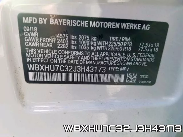 WBXHU7C32J3H43173 фото 2