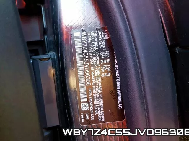 WBY7Z4C55JVD96306 фото 2