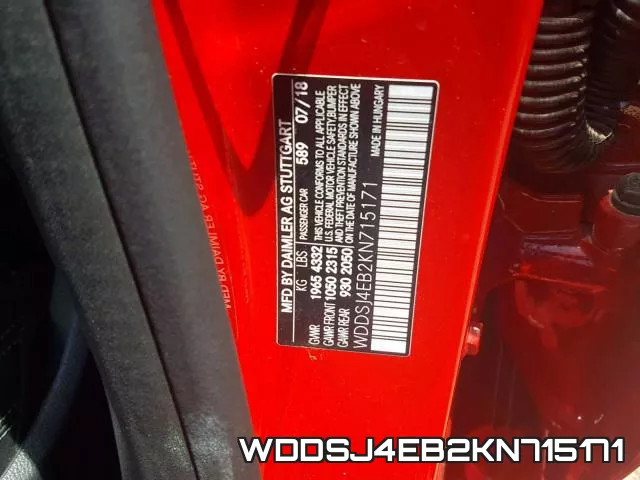 WDDSJ4EB2KN715171 фото 2