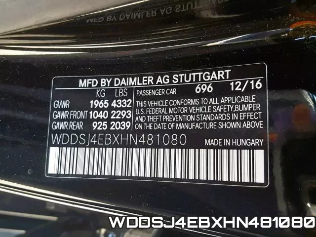 WDDSJ4EBXHN481080 фото 2