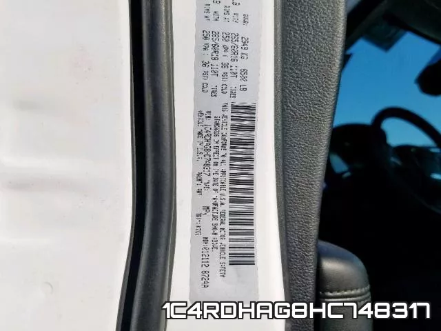 1C4RDHAG8HC748317 фото 2