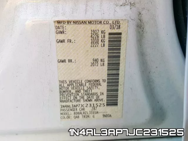 1N4AL3AP7JC231525 фото 2