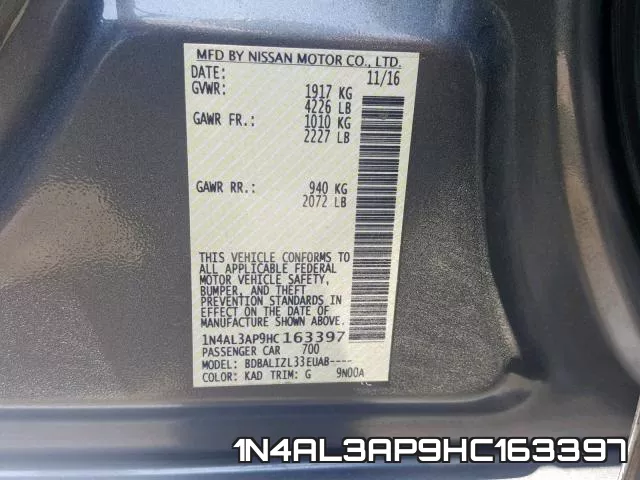 1N4AL3AP9HC163397 фото 2