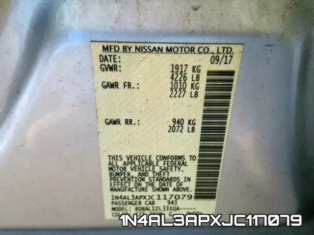 1N4AL3APXJC117079 фото 2