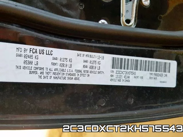 2C3CDXCT2KH575543 фото 2
