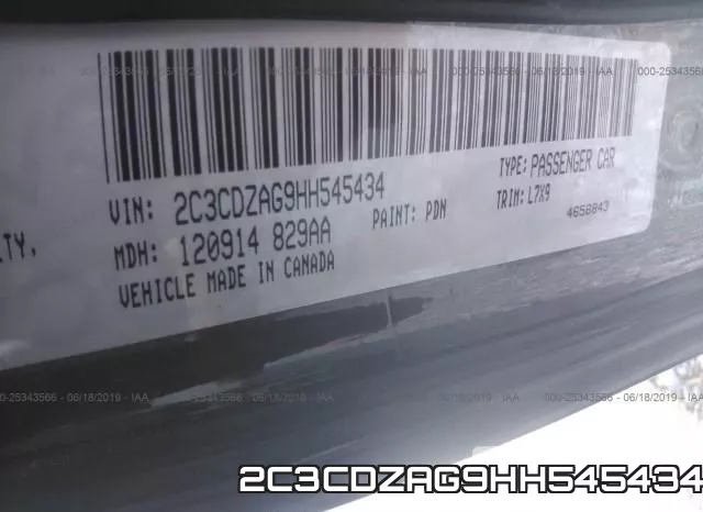 2C3CDZAG9HH545434 фото 10