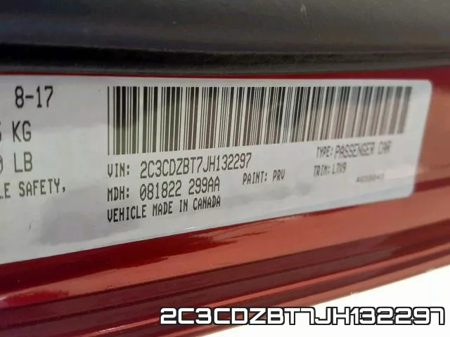 2C3CDZBT7JH132297 фото 2