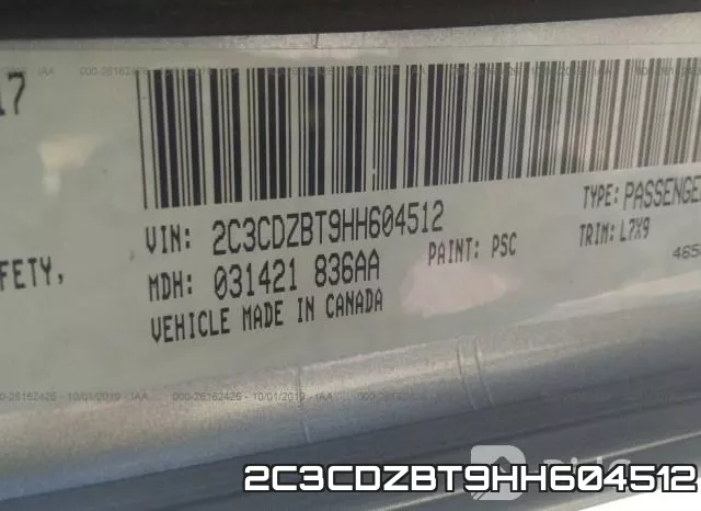 2C3CDZBT9HH604512 фото 10