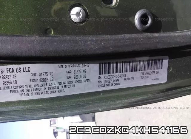 2C3CDZKG4KH541166 фото 10