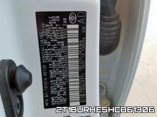2T1BURHE5HC861306 фото 2
