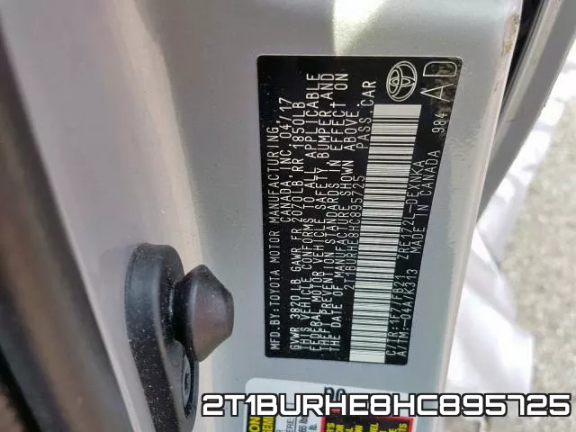 2T1BURHE8HC895725 фото 2