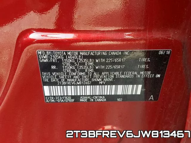 2T3BFREV6JW813467 фото 2