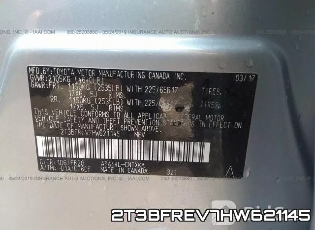 2T3BFREV7HW621145 фото 10