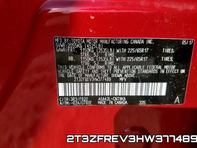 2T3ZFREV3HW377489 фото 2