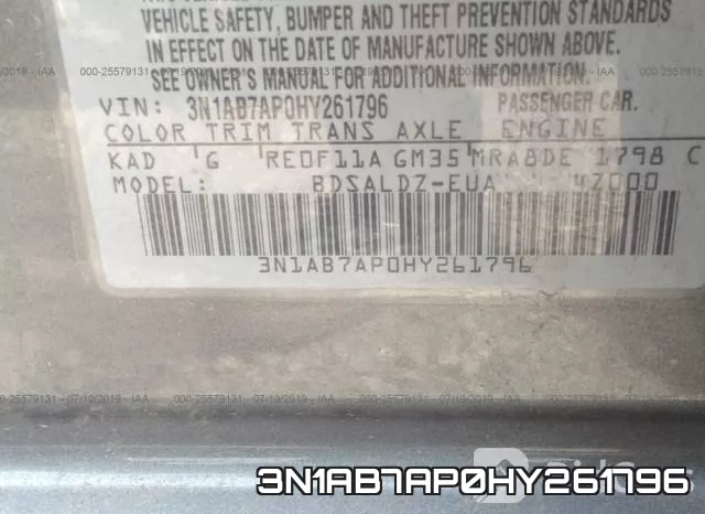 3N1AB7AP0HY261796 фото 10