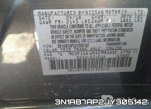 3N1AB7AP2JY305142 фото 10