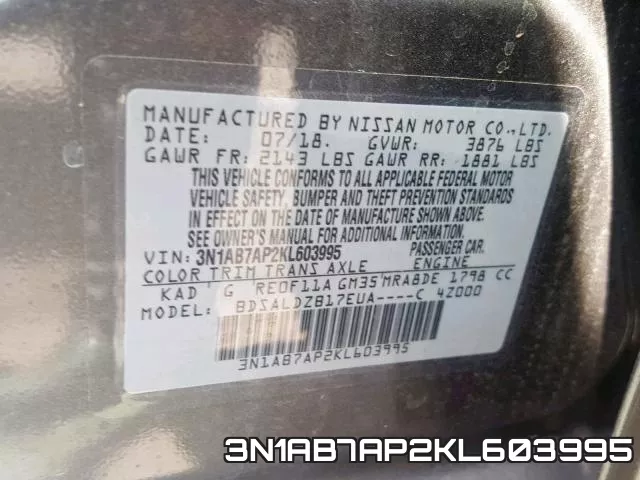 3N1AB7AP2KL603995 фото 2
