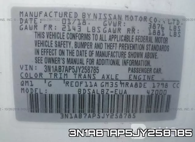 3N1AB7AP5JY258785 фото 10
