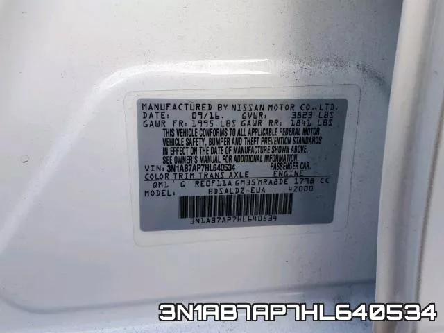 3N1AB7AP7HL640534 фото 2