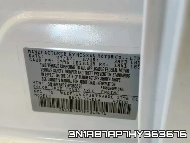 3N1AB7AP7HY363676 фото 2