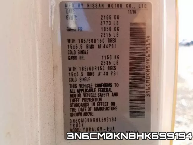 3N6CM0KN8HK699194 фото 2