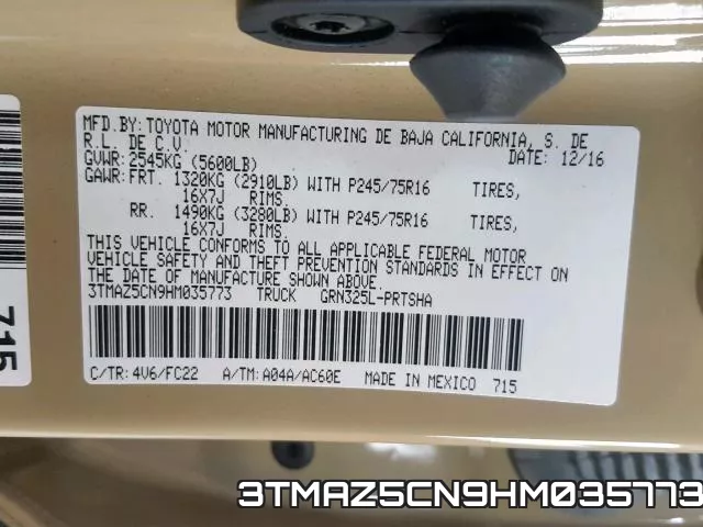 3TMAZ5CN9HM035773 фото 2