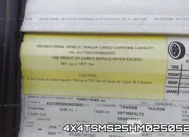 4X4TSMS25HM025052 фото 10