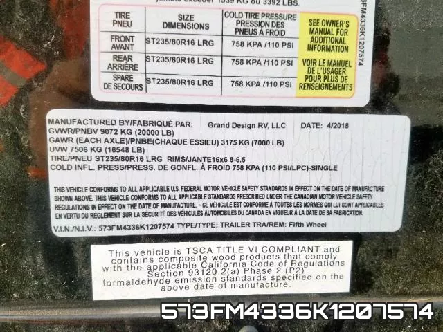 573FM4336K1207574 фото 2
