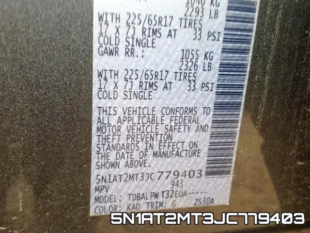 5N1AT2MT3JC779403 фото 2