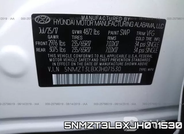 5NMZT3LBXJH071530 фото 10