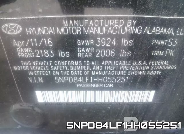 5NPD84LF1HH055251 фото 10