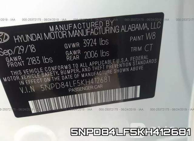 5NPD84LF5KH412681 фото 10