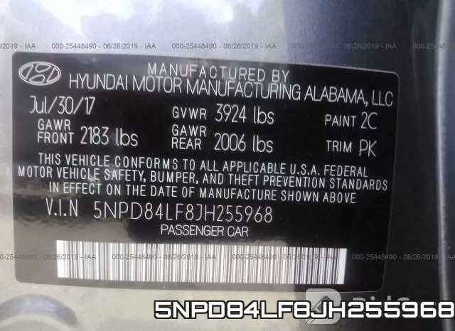 5NPD84LF8JH255968 фото 10