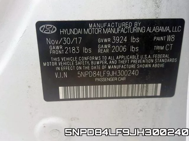 5NPD84LF9JH300240 фото 2