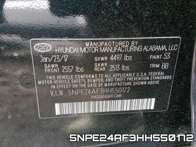 5NPE24AF3HH550172 фото 2