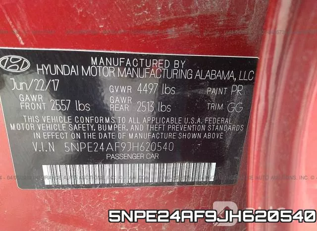 5NPE24AF9JH620540 фото 10