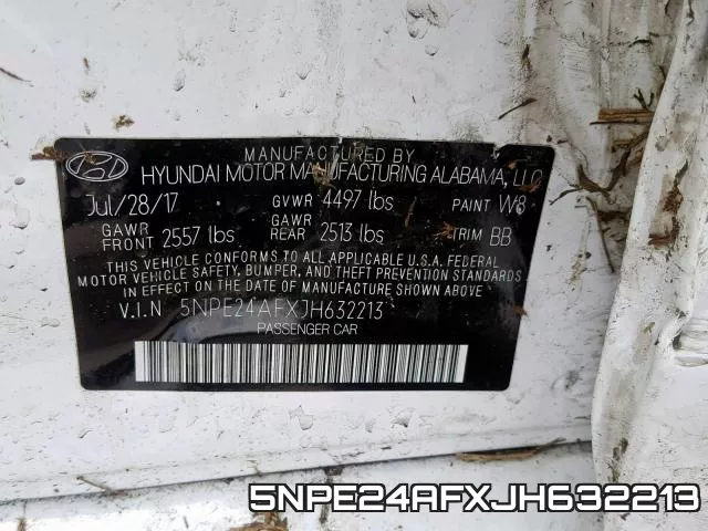 5NPE24AFXJH632213 фото 2