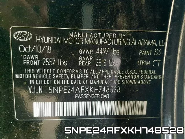 5NPE24AFXKH748528 фото 2