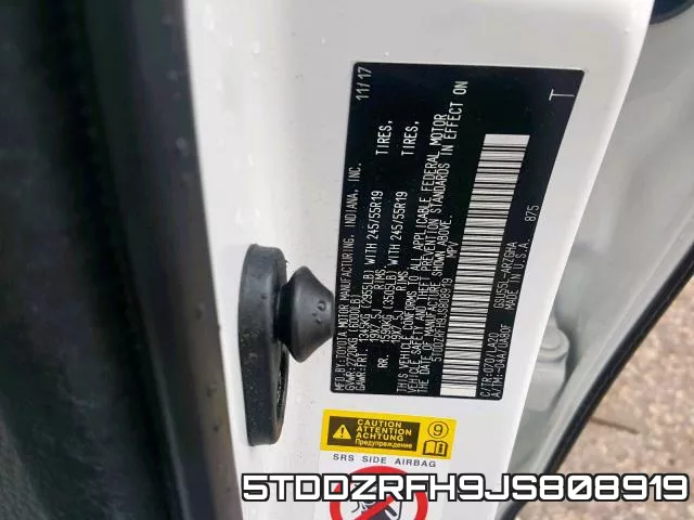 5TDDZRFH9JS808919 фото 2