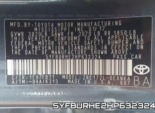 5YFBURHE2HP632324 фото 9