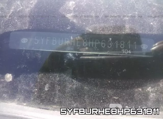 5YFBURHE8HP631811 фото 10