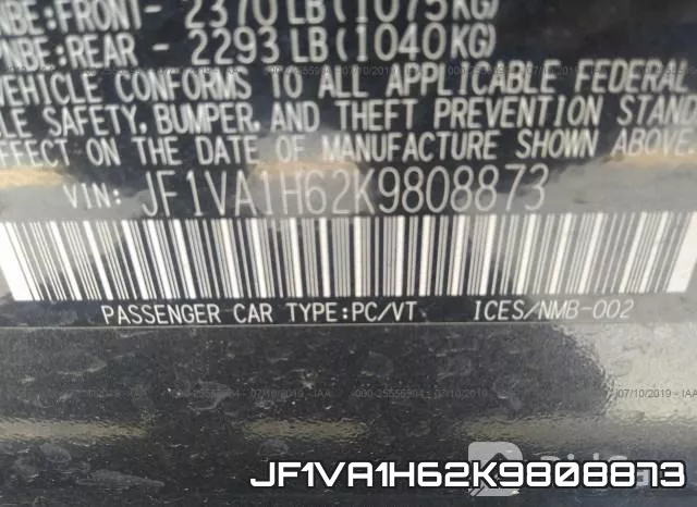 JF1VA1H62K9808873 фото 10