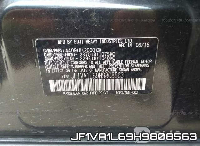 JF1VA1L69H9808563 фото 10