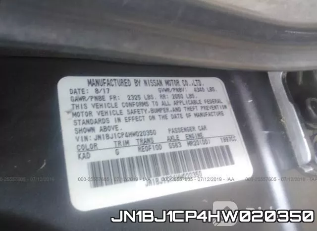 JN1BJ1CP4HW020350 фото 10