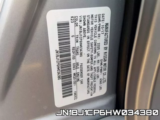 JN1BJ1CP6HW034380 фото 2
