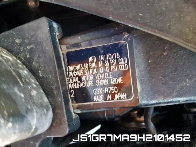 JS1GR7MA9H2101452 фото 2