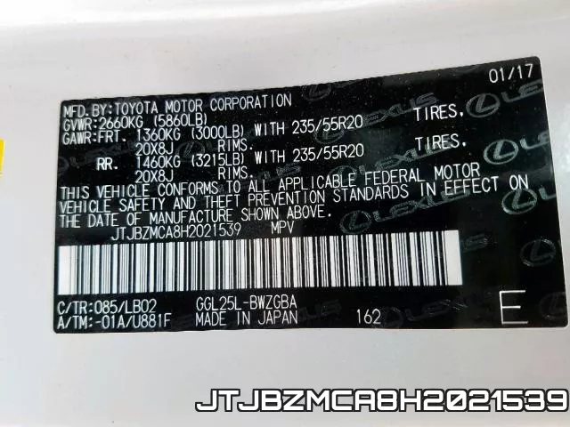 JTJBZMCA8H2021539 фото 2